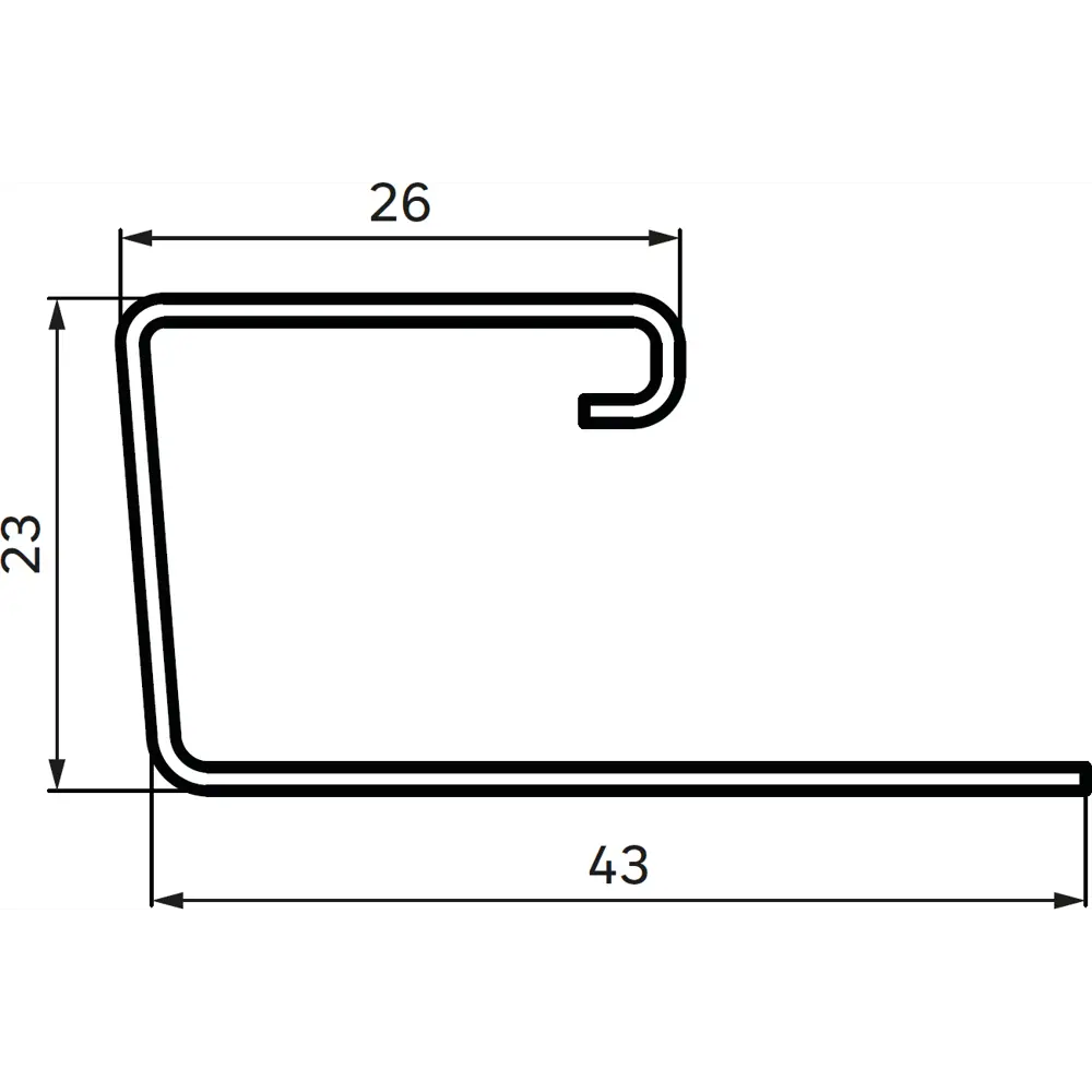 J-профиль для сайдинга MONLID цвет бежевый 3 м STLM-2162123 - Вид №1