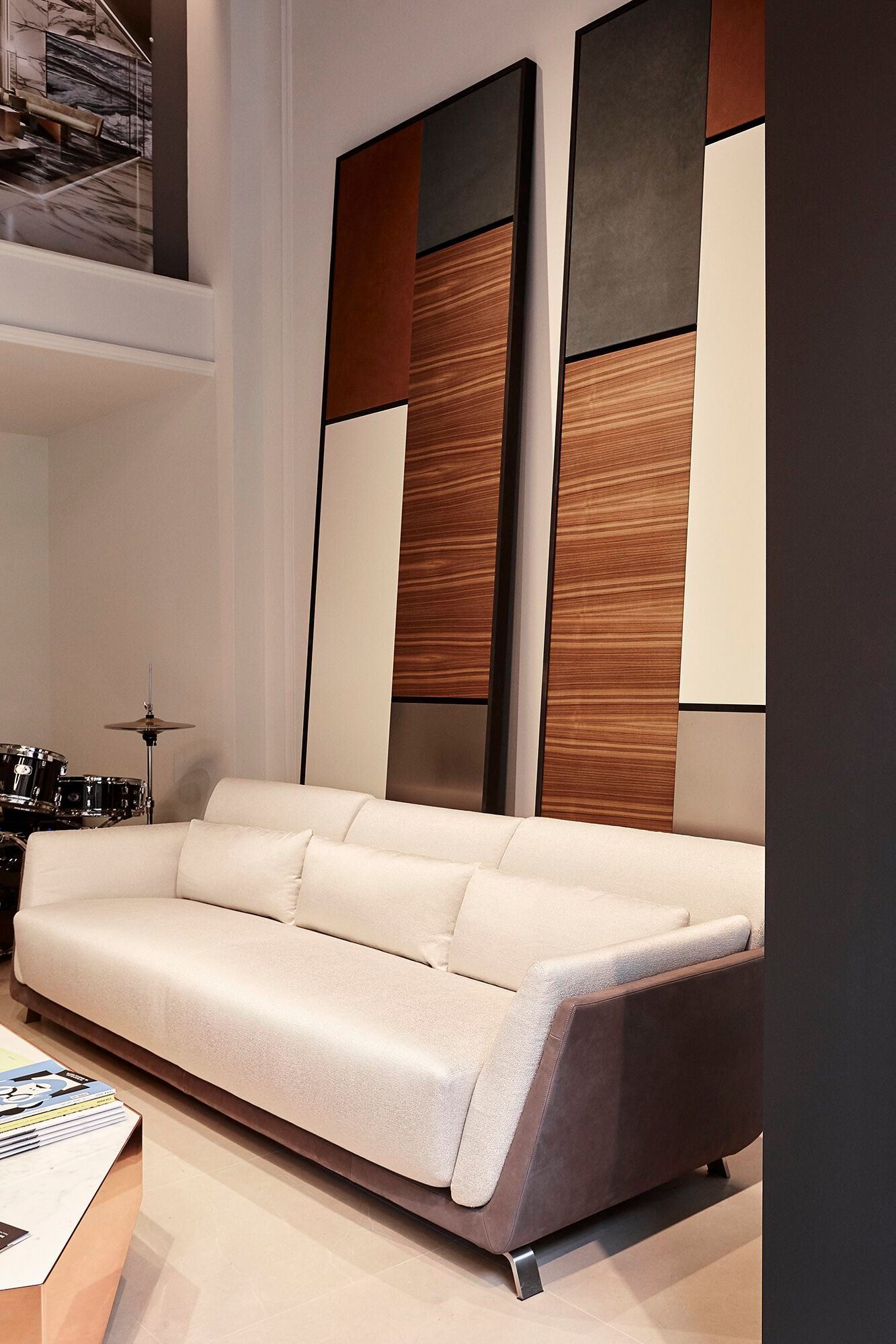 3-местный диван из ткани и кожи OAK New York Suite ARCH-00098208 - Вид №3