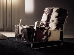 F.lli Orsenigo Кресло из воловьей кожи с подлокотниками Fujiyama