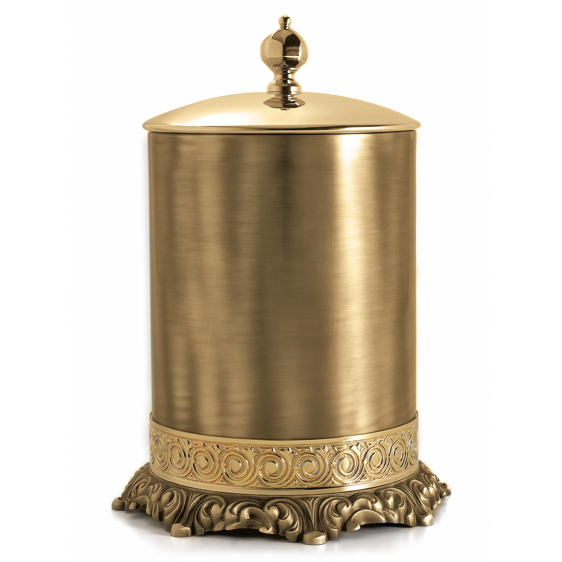 FSS65/05 3SC Урна для мусора из латуни с крышкой D. 22 - H. 33 Classico Treesseci 3SC - Вид №4