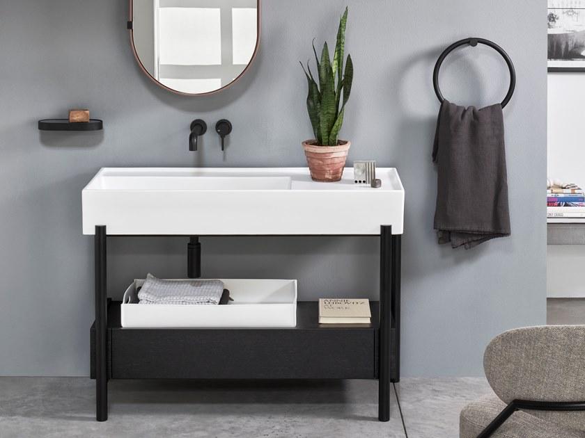 Ceramica Cielo Умывальник из керамики прямоугольной формы с ящиками Plinio sun-id-1405672 - Вид №2