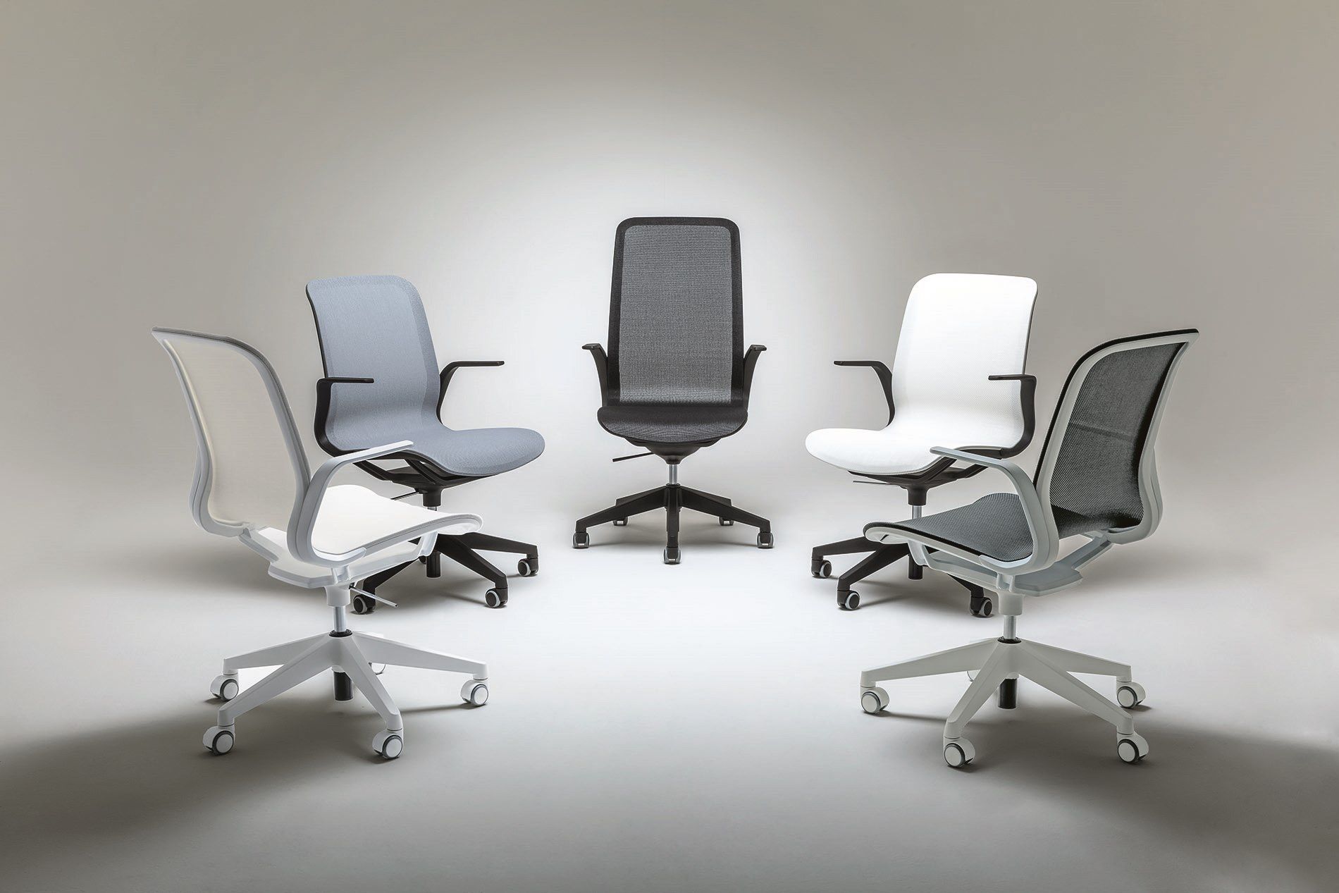 Офисное кресло Nylon® с подлокотниками с 5 спицами Luxy SmartLight ARCH-00076554 - Вид №3