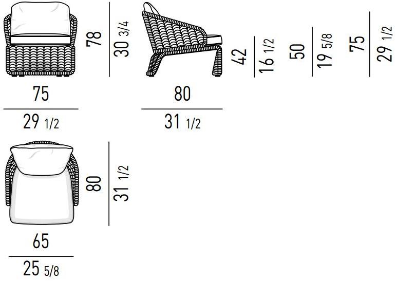 Minotti Poltrona da outdoor Halley outdoor sun-id-1486092 - Вид №5