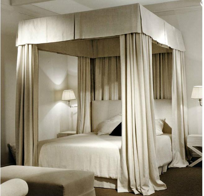 SOFTHOUSE Двуспальная кровать с тканевым балдахином sun-id-1394634 - Вид №1