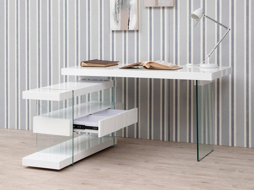 Angel Cerdá Письменный стол из дерева и стекла с ящиками Urban deco 3002 Angel Cerda - Вид №4