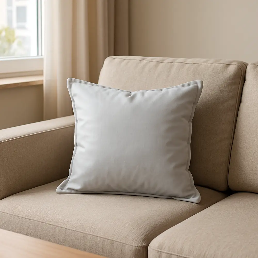 Перея Декоративная подушка 45x45 см серый бархат 89426325 Santreyd STLM-1580529 - Вид №3