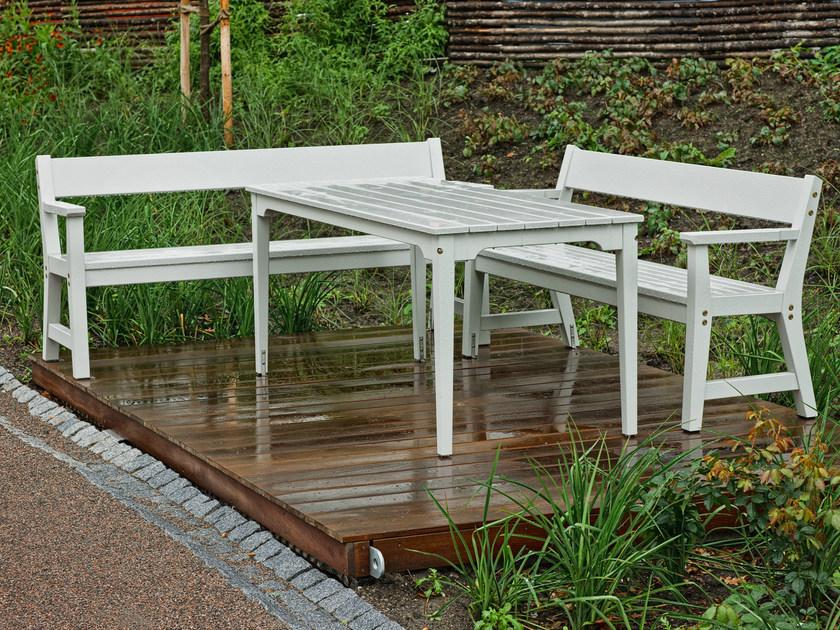 Nola Industrier Скамейка из дерева с подлокотниками Vejby sun-id-1510979 - Вид №3