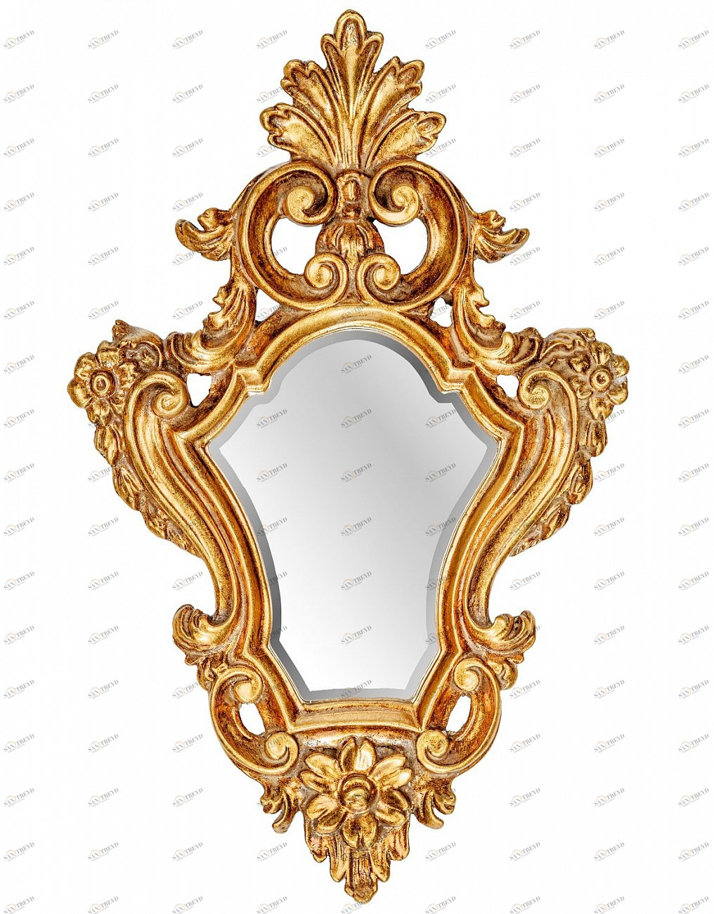 Зеркало настенное влагостойкое античное золото Viola Gold ART-ZERKALO ДИЗАЙНЕРСКИЕ, ЗЕРКАЛЬНАЯ 00-3948351 Зеркальный;золото 