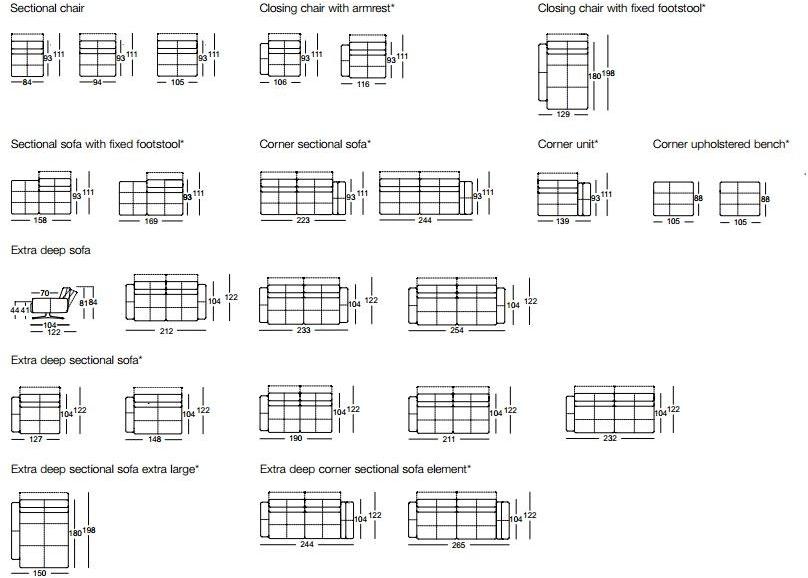 Rolf Benz Салазки для дивана из ткани Rolf benz 50 sun-id-1378493 - Вид №2