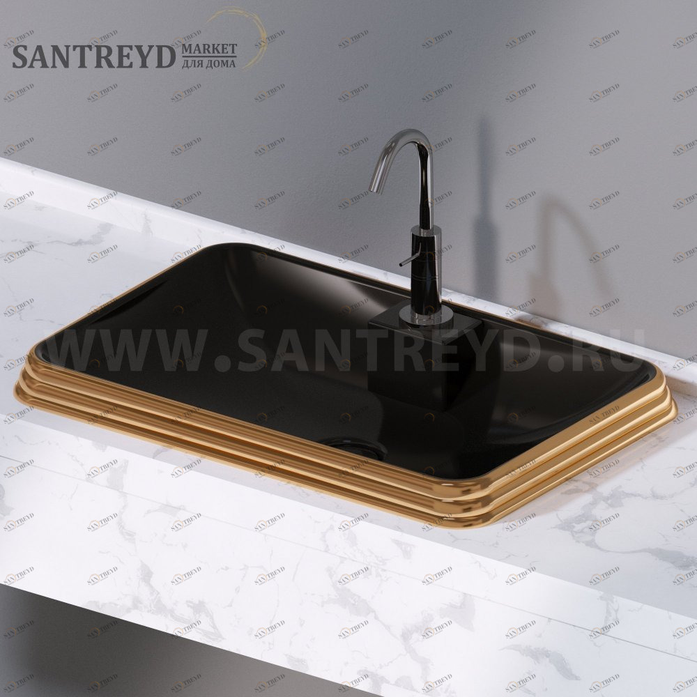 L612252 Накладная раковина под столешницу  прямоугольная A. e T. Italia GLASS AeT ITALIA