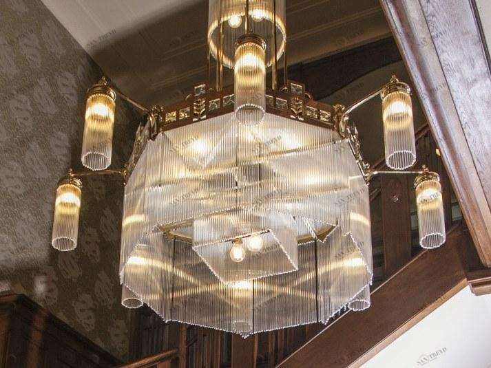 Patinas Lighting Люстра из латуни ручной работы Wiener sun-id-1385828