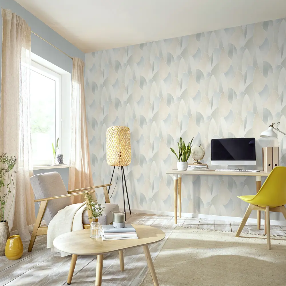 Обои флизелиновые Rasch Vitrage голубые 1.06 м R974812 STLM-2055490 - Вид №3