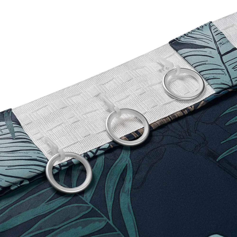 Штора на ленте со скрытыми петлями димаут KREAFORTA Aleida 140x280 см синий STLM-2189270 - Вид №5