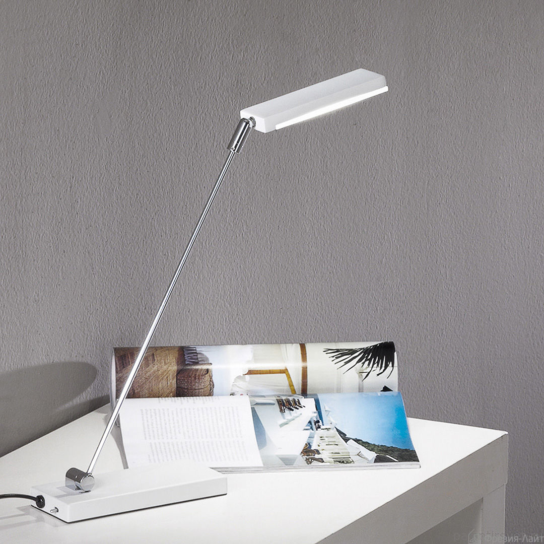 Orion LA 4-1139/1 chrom/weis лампа настольная 94147