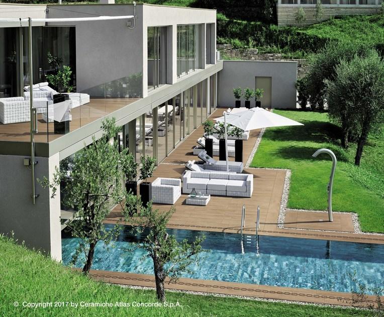 Atlas Concorde Наружный пол из керамогранита с имитацией дерева Nid sun-id-1418546 - Вид №4