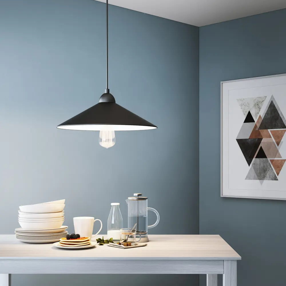 Светильник подвесной KREAFORTA Gapan цвет черный STLM-2175154 - Вид №10