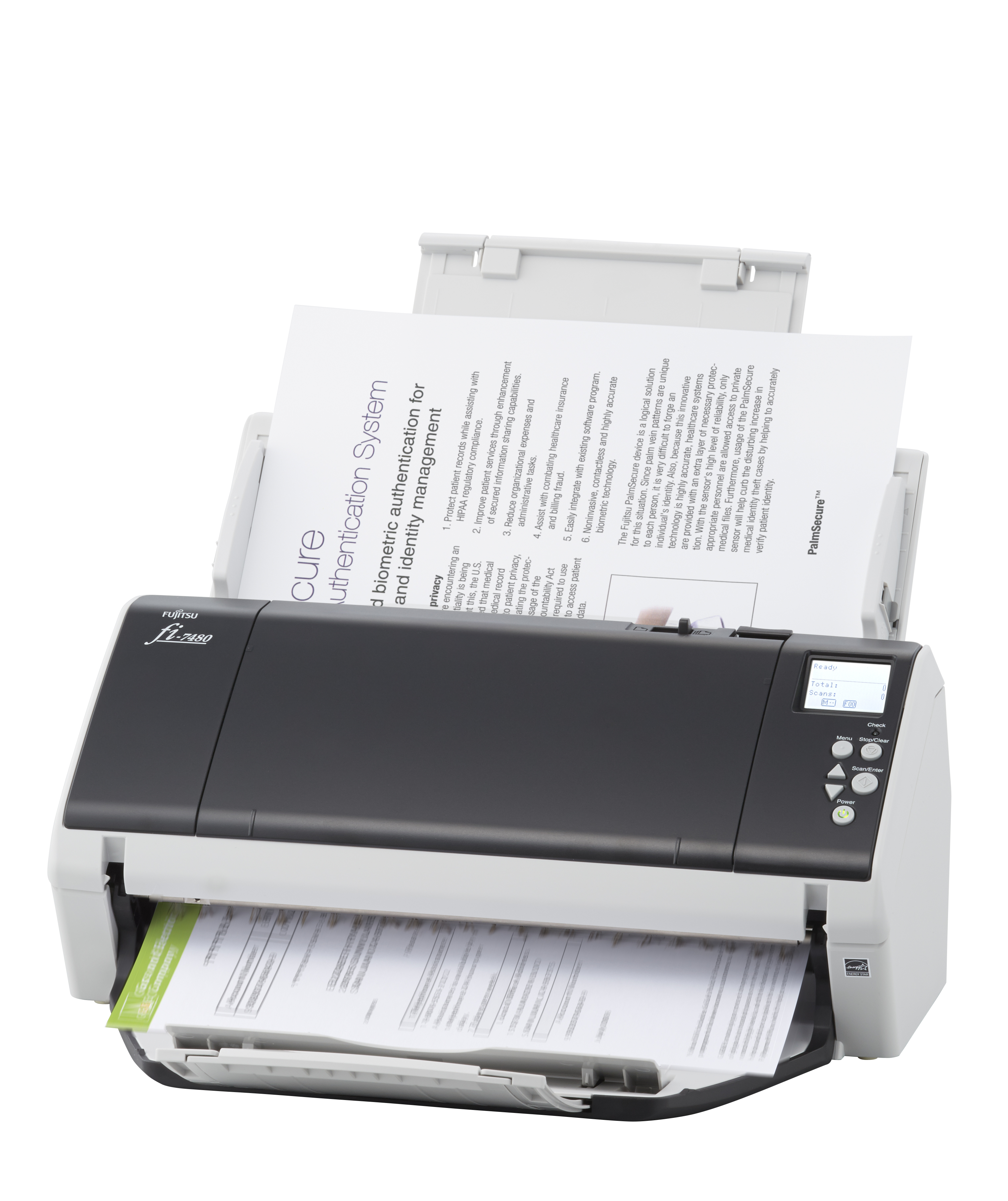 PA03710-B001 Fi-7480, document scanner, a3, duplex, 80 ppm, adf 100, usb 3.0 Fujitsu  - Вид №2