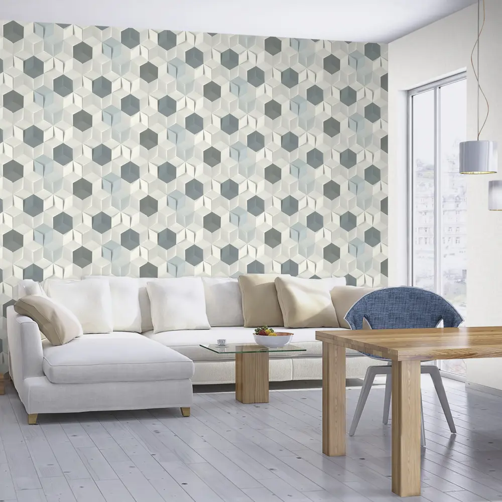 Обои флизелиновые Rasch Modern Art синие 0.53 м 622317 STLM-2146650 - Вид №2