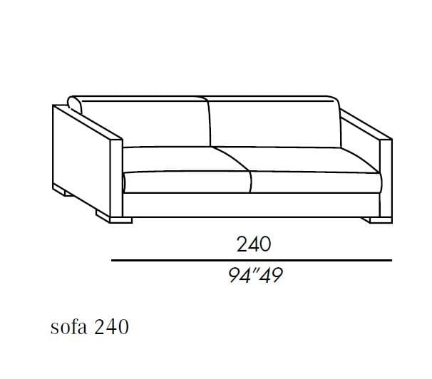 Съемный диван из ткани Meridiani Belmon ARCH-00013569 - Вид №1