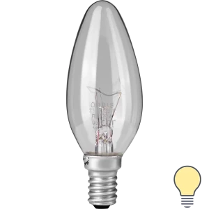 Лампа накаливания Orbis Е14 230 В 60 Вт свеча прозрачная 710 лм