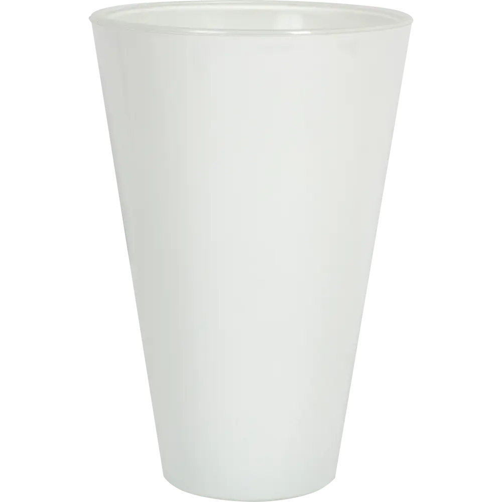 Кашпо Nina Glass ø14 h14 см v1.3 л стекло белый STLM-2182292