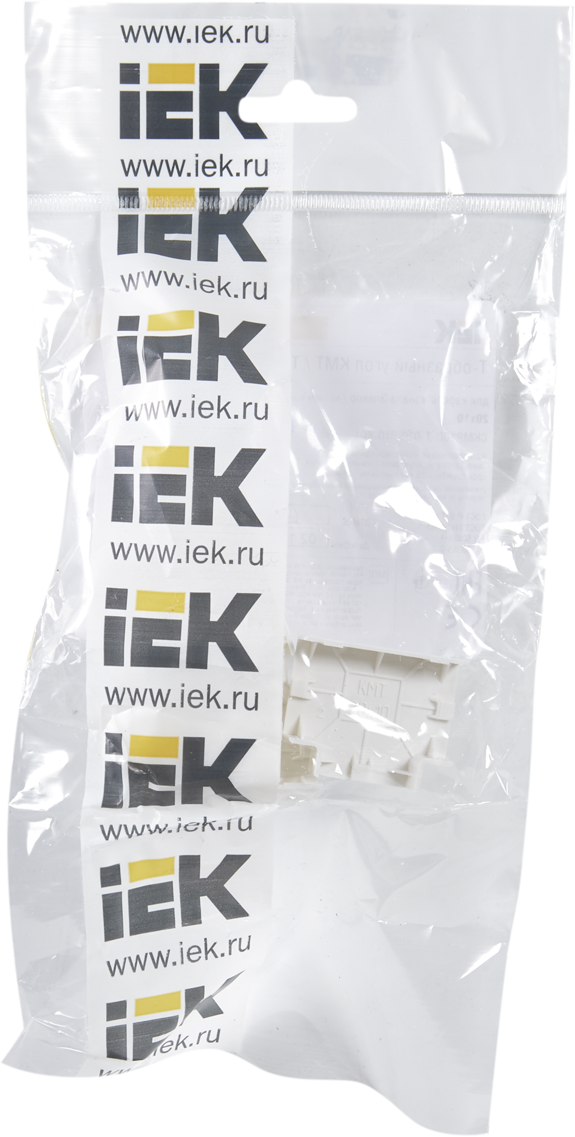 82377835 Тройник для кабель-канала КМТ 20х10 мм цвет белый 4 шт. STLM-0025832 IEK  - Вид №2