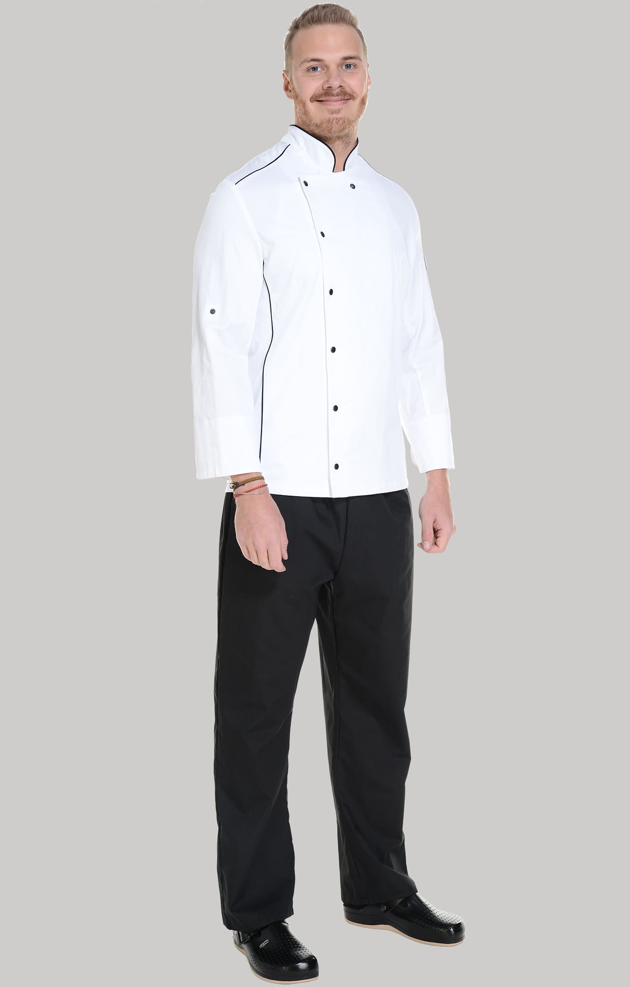 62619 Китель поварской white RICON  Одежда для поваров  размер 58 (XXXXL)  - Вид №7