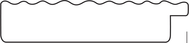 BY 3903 Зеркало в багетной раме - красная волна 89 mm EVOFORM Definite - Вид №4