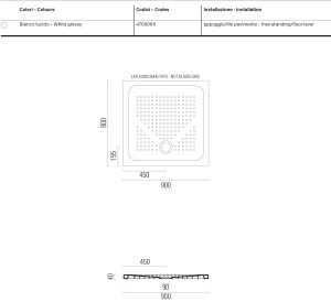 Керамический поддон для душа