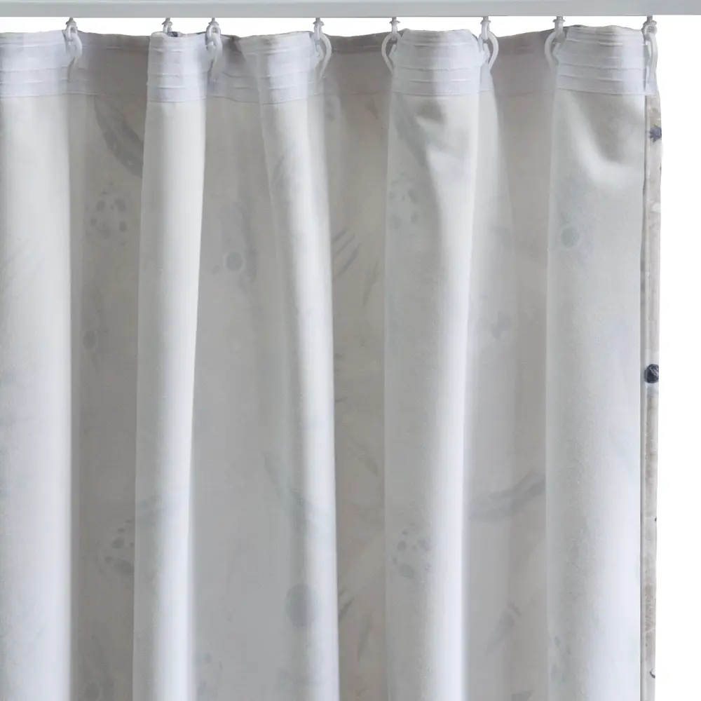 Штора на ленте Космос 140x260 см цвет бежевый SEASONS STLM-2178797 - Вид №4