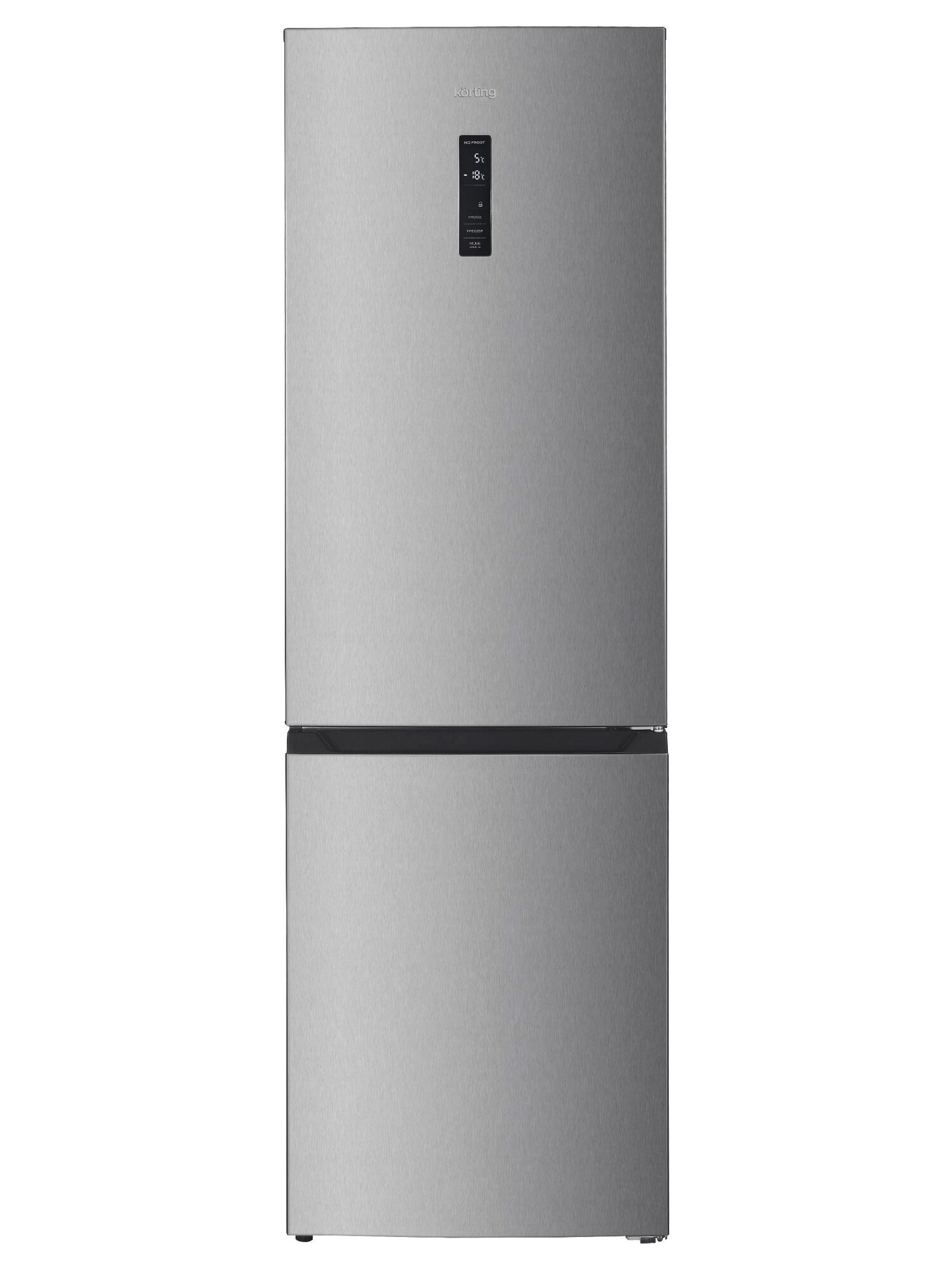 9158176 Холодильник с морозильником   Korting KNFC 62980 X серебристый STDN-0085379 - Вид №2