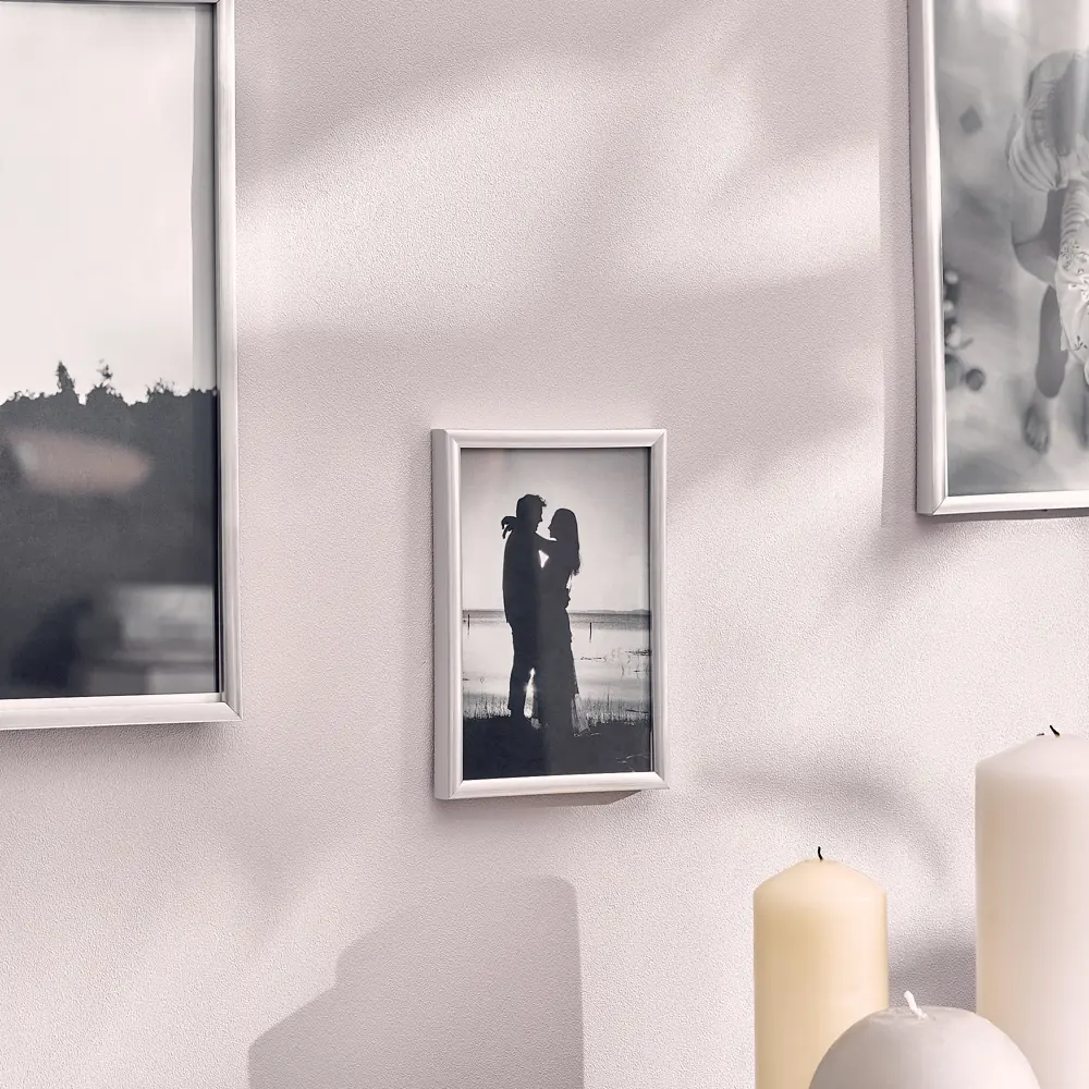 Фоторамка Inspire Lila серебристая 10x15 см с экологичным дизайном 89050556 STLM-0823423 - Вид №4