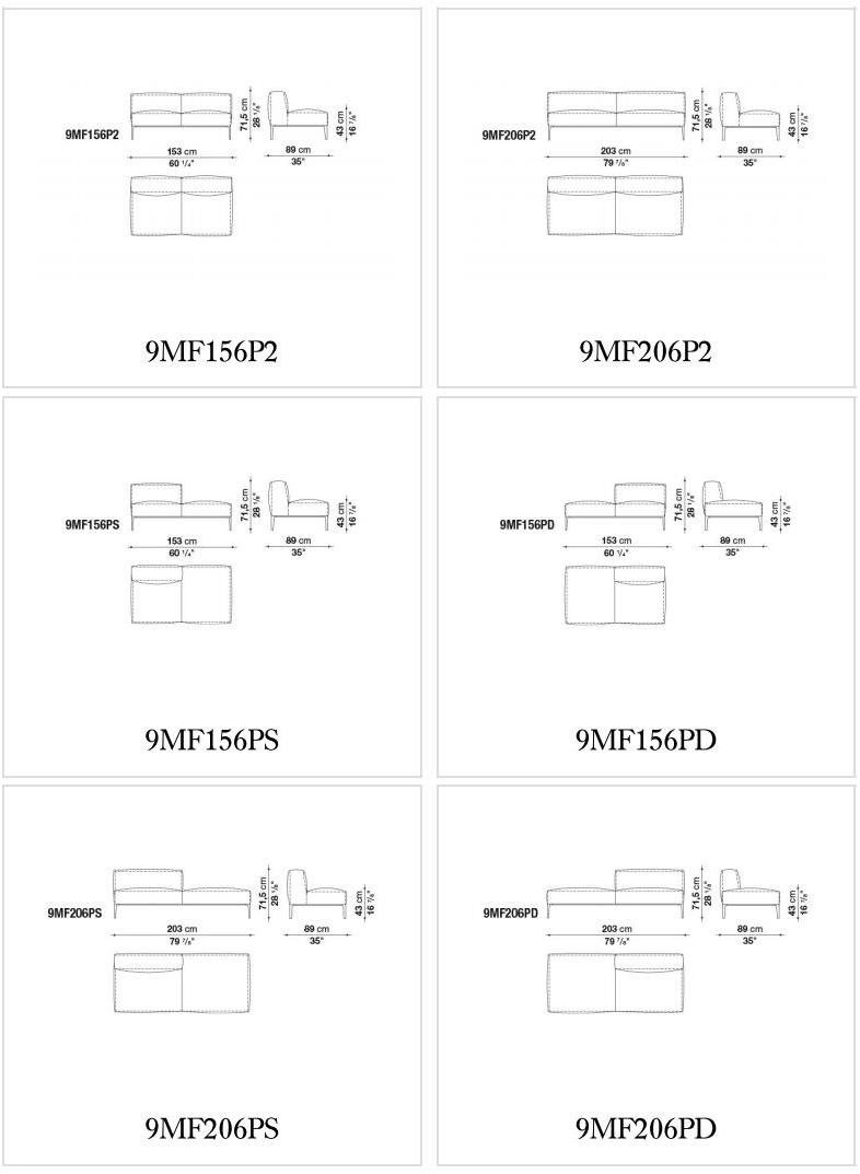B&B Italia Модульный угловой диван из ткани Michel sun-id-1373476 - Вид №8