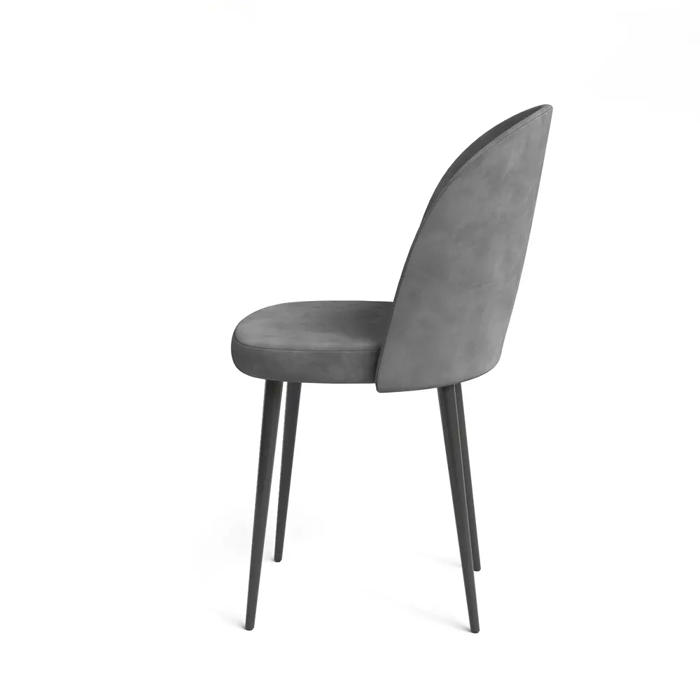Стул Santreyd Chic — серый велюр на металлическом каркасе 89377849 STLM-1427207 - Вид №2