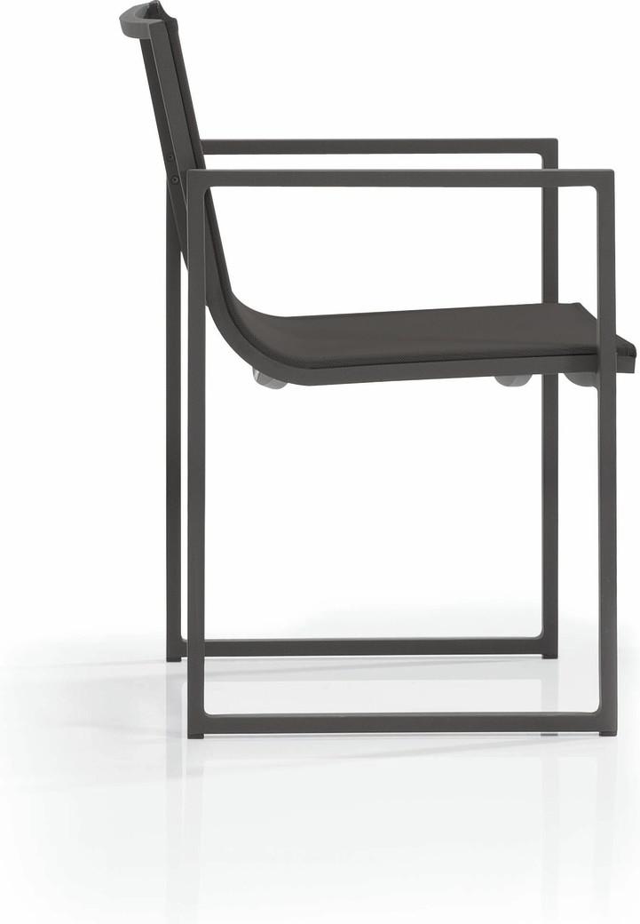 Стул лава текстиль черный Manutti Latona MNST908 - Вид №1