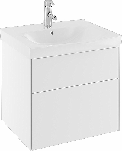 42554 IFO Sense тумба под умывальник с двумя ящиками, W = 600 мм, W1 = 622 мм, мол.