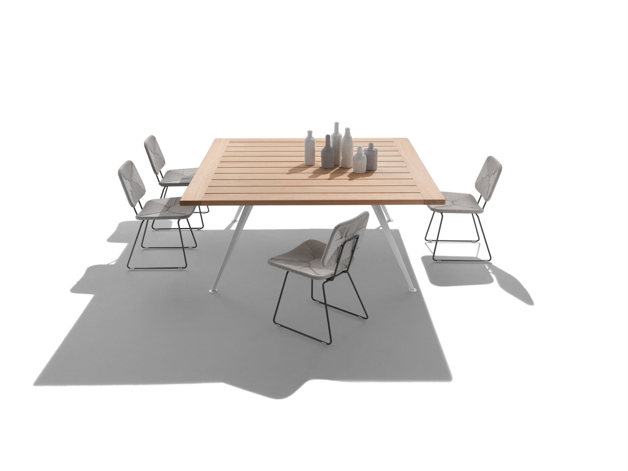 Квадратный садовый стол в ироко Flexform ARCH-00061692 - Вид №1