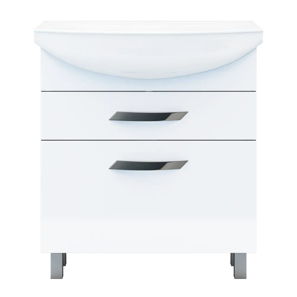 Тумба под раковину Vigo Moss 75 см, цвет белый STLM-2153784