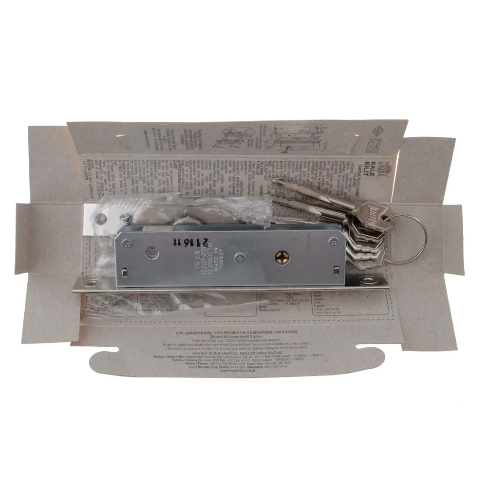 Замок врезной Kale 201F-BS20-NI-5KEY-STB хром 84229532 STLM-2006807  - Вид №5