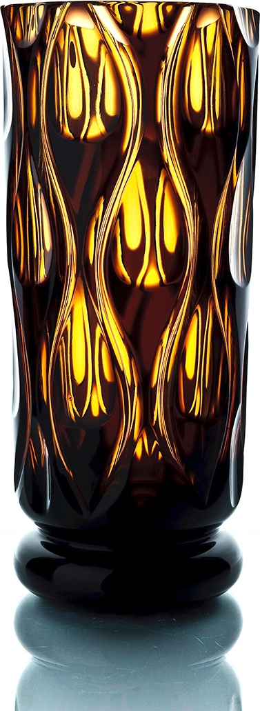 10633401 Гусевской Хрустальный Завод им. Мальцова Ваза декоративная "Богема" Хрусталь 