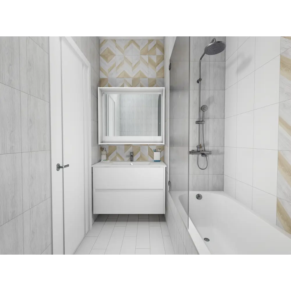 Плитка настенная Wood «Шевро» 35x25 см 1.4 м2 BELANI STLM-2143387 - Вид №8