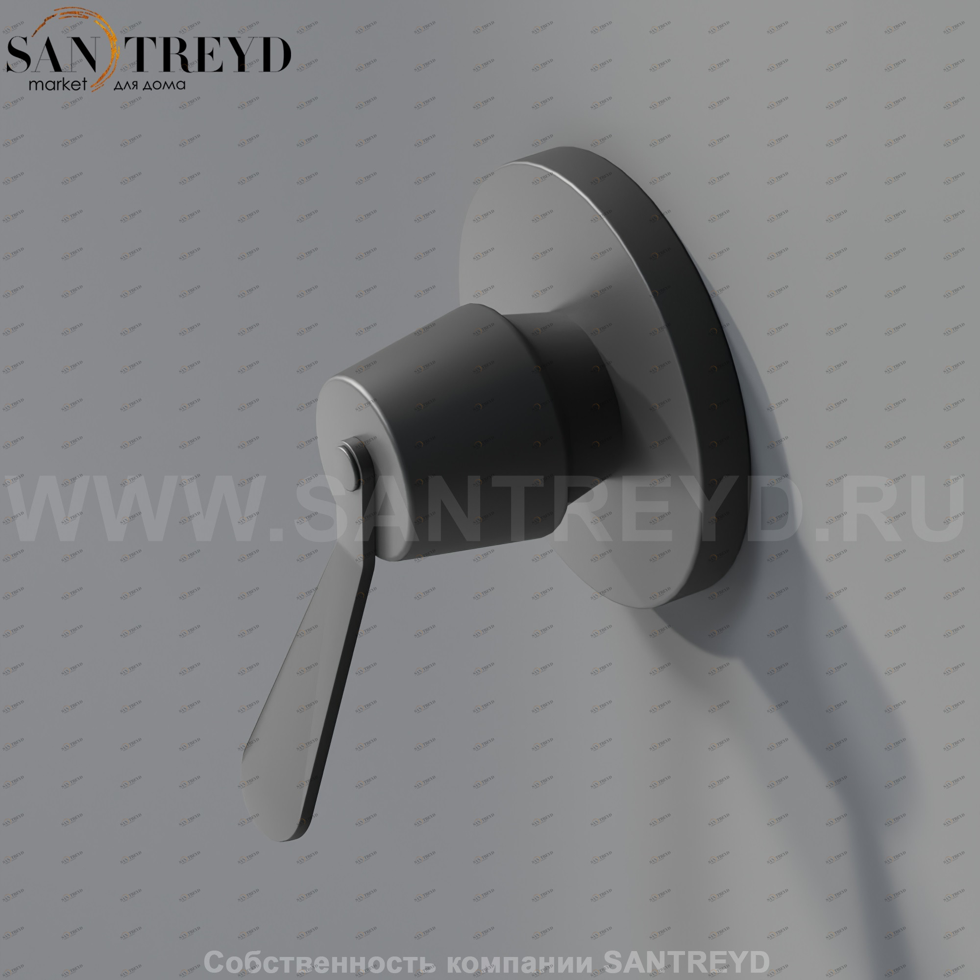 Плоская ручка 6,4 см MET0264E FEZ черная матовая Agape MET0264RE