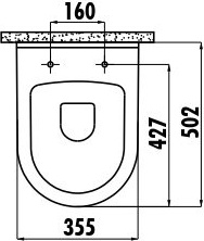 TP325-00CB00E-0000 Унитаз подвесной с биде Creavit  - Вид №3