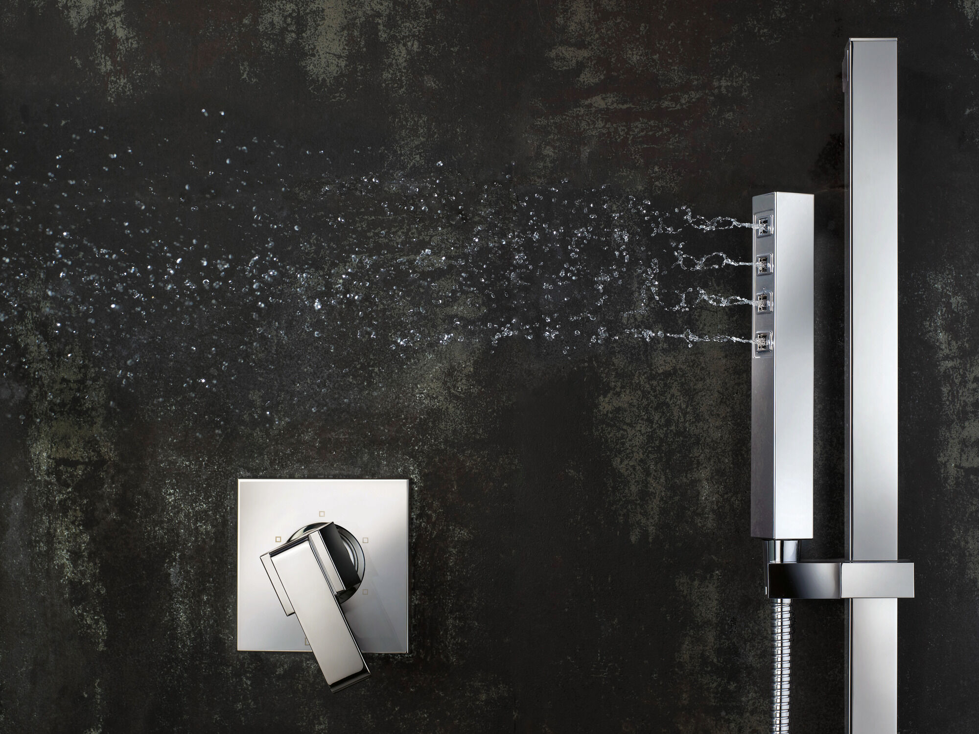 51567-PN H2Okinetic® Ручной душ с раздвижной штангой с одинарной настройкой Delta Faucet Universal Showering Полированный никель  - Вид №24