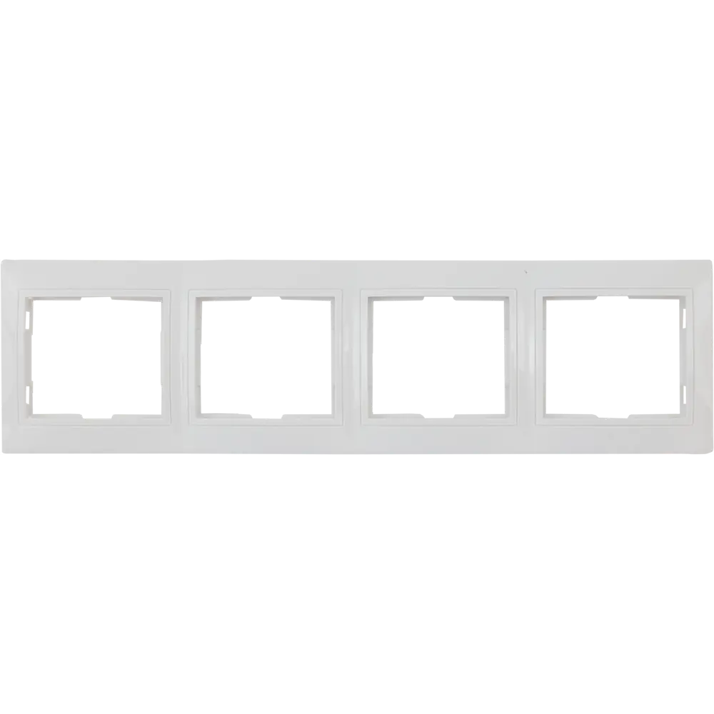 TDM ELECTRIC Рамка для розеток Таймыр 4-постовая белая 85591184 STLM-0064410