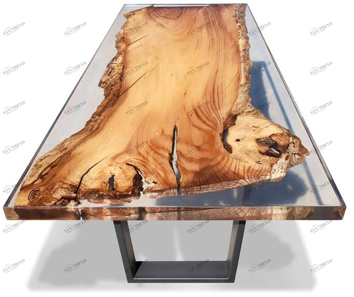 ANTICO TRENTINO Обеденный стол из смолы Lebrìc design - legno e resina sun-id-1383007