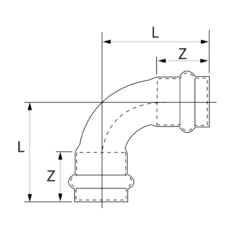 PS50020540000 Отводы Tece  - Вид №1