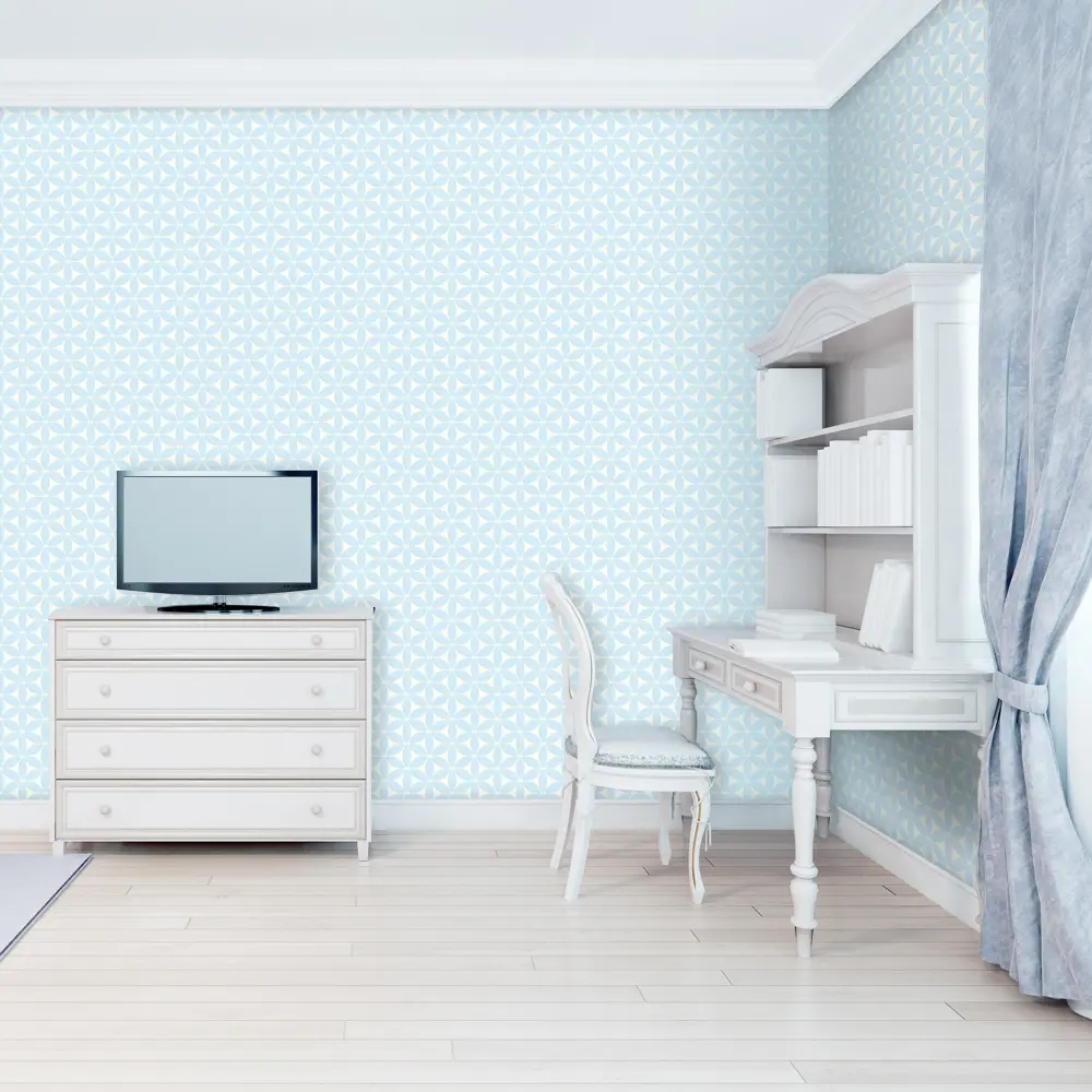 Обои флизелиновые Ромашки голубые 0.53 м 69-132/4 Santreyd STLM-2085429 - Вид №3