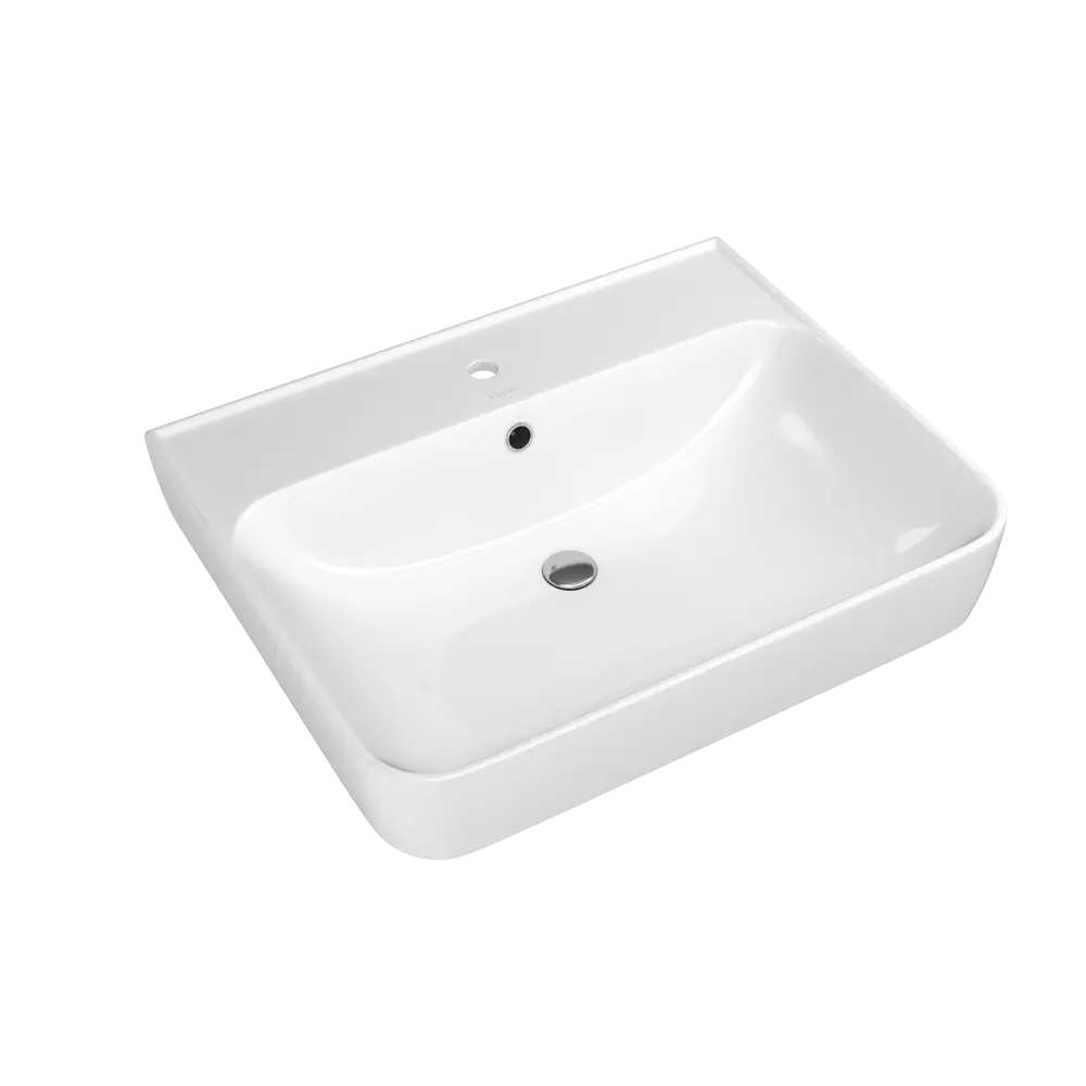 KIROVIT Олимпия — фарфоровая раковина с полочкой для ванной 89373200 STLM-0983010