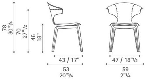 Poltrona Frau Кресло в коже La collezione - tavoli e sedie sun-id-1406860 - Вид №5
